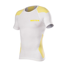 BIOTEX majica kratkih rukava - BIOFLEX RAGLAN - bijela/žuta
