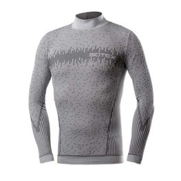 BIOTEX majica dugih rukava - 3D TURTLENECK - siva