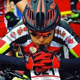 BIOTEX rukavice s dugim prstima - SUMMER - crvena/crna