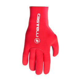 CASTELLI rukavice s dugim prstima - DILUVIO C - crvena