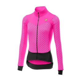 CASTELLI dres dugih rukava zimski - SFIDA LADY WINTER - ružičasta/crna