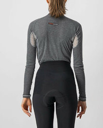 CASTELLI majica dugih rukava - FLANDERS 2 WARM LADY - siva