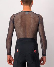 CASTELLI majica dugih rukava - MIRACOLO WOOL - crna