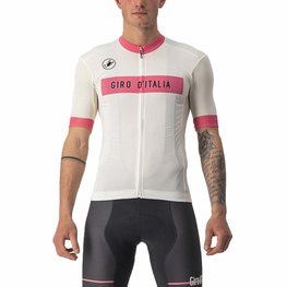 CASTELLI dres kratkih rukava - GIRO D'ITALIA 2024 - bijela