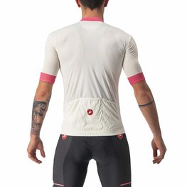 CASTELLI dres kratkih rukava - GIRO D'ITALIA 2024 - bijela
