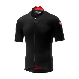 CASTELLI dres kratkih rukava - ESPRESSO - crna