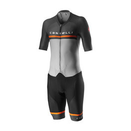 CASTELLI kombinezon - SANREMO 4 SPEED - crna/siva