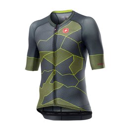 CASTELLI dres kratkih rukava - CLIMBER'S 3.0 - siva/žuta