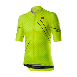 CASTELLI dres kratkih rukava - PASSO - žuta