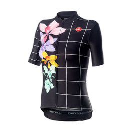 CASTELLI dres kratkih rukava - FIORITA LADY - crna