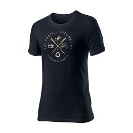 CASTELLI majica kratkih rukava - SARTO - crna