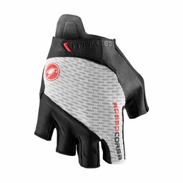 CASTELLI rukavice s kratkim prstima - ROSSO CORSA PRO V - bijela