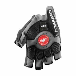 CASTELLI rukavice s kratkim prstima - ROSSO CORSA PRO V - siva
