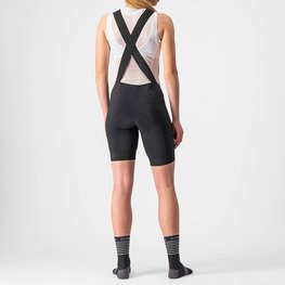 CASTELLI kratke hlače s tregerima - ENDURANCE LADY  - crna