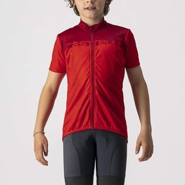 CASTELLI dres kratkih rukava - NEO PROLOGO KIDS - crvena
