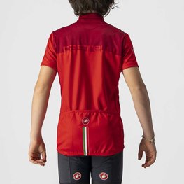 CASTELLI dres kratkih rukava - NEO PROLOGO KIDS - crvena