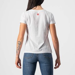 CASTELLI majica kratkih rukava - BELLAGIO TEE LADY - bijela