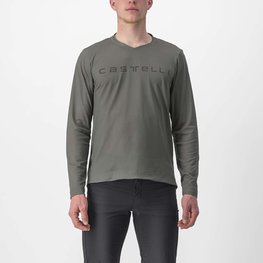 CASTELLI dres dugih rukava ljetni - TRAIL TECH 2 - siva