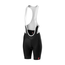 CASTELLI kratke hlače s tregerima - VELOCISSIMA LADY - crna