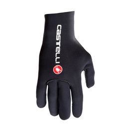 CASTELLI rukavice s dugim prstima - DILUVIO C - crna/crvena