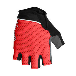 CASTELLI rukavice s kratkim prstima - ROUBAIX W GEL LADY - crvena/crna