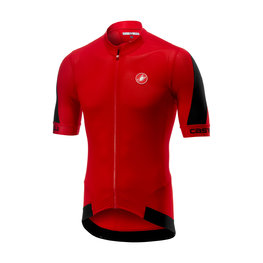 CASTELLI dres kratkih rukava - VOLATA 2.0 - crna/crvena