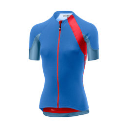 CASTELLI dres kratkih rukava - SCHEGGIA 2.0 LADY - plava/crvena