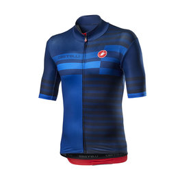 CASTELLI dres kratkih rukava - MID WEIGHT PRO - plava