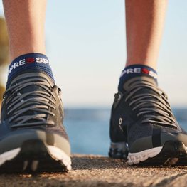COMPRESSPORT čarape do gležnja - PRO RACING 4.0 RUN - plava