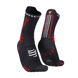 COMPRESSPORT čarape klasične - PRO RACING 4.0 TRAIL - crna/crvena
