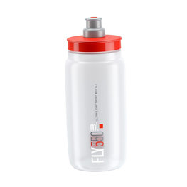 boca za vodu - FLY 550 ml  - crvena/transparentna