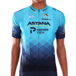 GIORDANA dres kratkih rukava - ASTANA 2021 VERO PRO - tirkizna