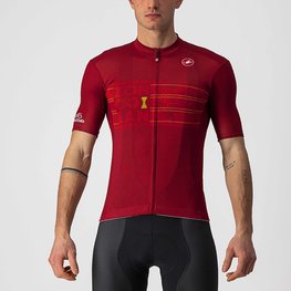 CASTELLI dres kratkih rukava - GIRO D'ITALIA 2021 - crvena