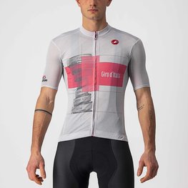 CASTELLI dres kratkih rukava - GIRO D'ITALIA 2021 - ružičasta/bijela