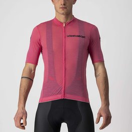 CASTELLI dres kratkih rukava - GIRO '21 MAGLIA ROSA - ružičasta