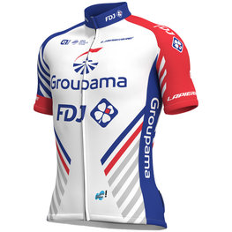ALÉ dres kratkih rukava - GROUPAMA FDJ 2018 - bijela/plava/crvena