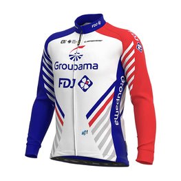 ALÉ dres dugih rukava zimski - GROUPAMA FDJ 20 WNT - crvena/bijela/plava