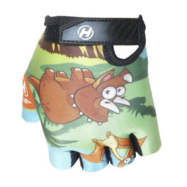 HAVEN rukavice s kratkim prstima - DREAM KIDS - narančasta/crna/zelena