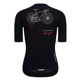 HOLOKOLO dres kratkih rukava - CYCLIST ELITE LADY - ružičasta/crna/bijela