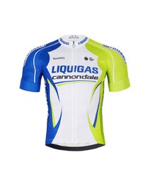 BONAVELO kratki dres i kratke hlače - LIQUIGAS CANNONDALE - crna/plava/zelena