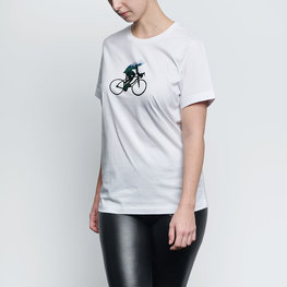 NU. BY HOLOKOLO majica kratkih rukava - BEHIND BARS - bijela/zelena