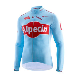 KATUSHA SPORTS dres dugih rukava ljetni - ALPECIN 2019 SUMMER - svjetloplava/crvena