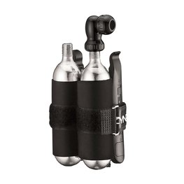 LEZYNE CO2 pumpa/bombica - TWIN KIT CO2 - srebrna/crna