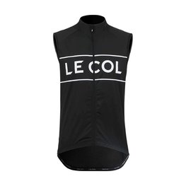 LE COL prsluk - SPORT LOGO GILET - bijela/crna