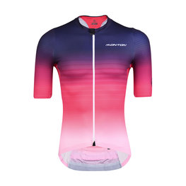 MONTON dres kratkih rukava - SAIUN - crna/crvena