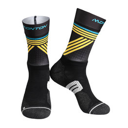 MONTON čarape klasične - GREFFIO 2  - crna/žuta