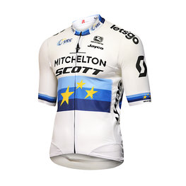 GIORDANA dres kratkih rukava - MITCHELTON-SCOTT '19 - plava/bijela