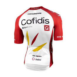 NALINI dres kratkih rukava - COFIDIS 2021 - bijela/crvena