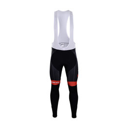 duge hlače s tregerima - TREK 2018 SUMMER - crna/crvena