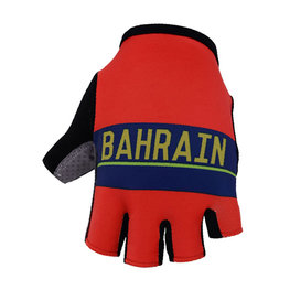 rukavice s kratkim prstima - BAHRAIN MERIDA 2018 - plava/crvena